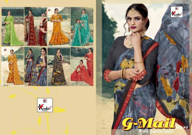 Gmail 92 Ethnic Regular Wear Renial Printed Saree Collection
